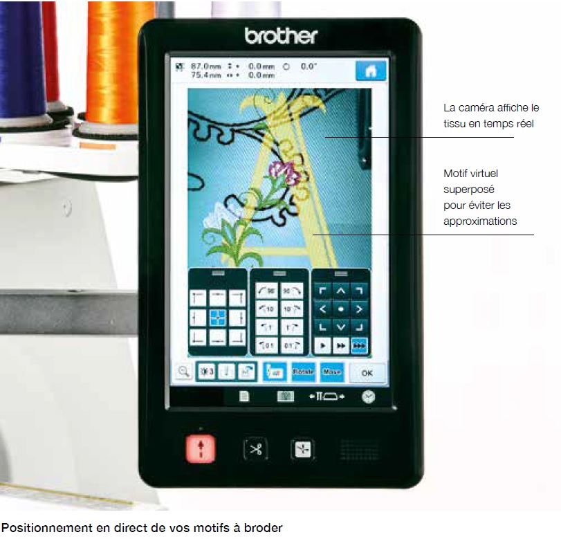 Camera de positionnement brodeuse Brother PR10